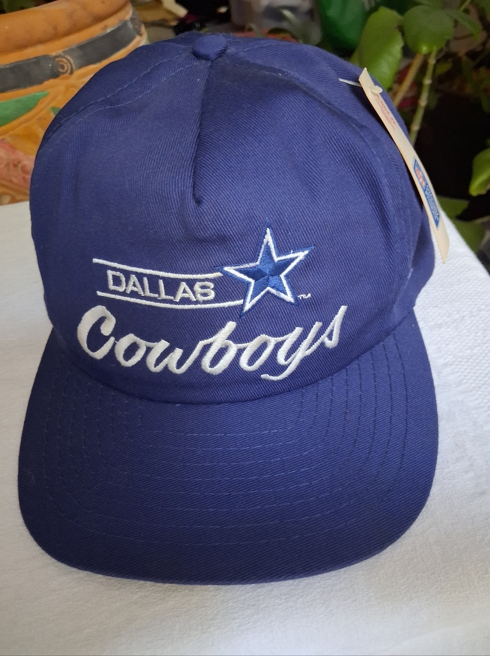 Vintage 1991 NFL Dallas Cowboys Blue Embroidered Snapback Cap/Hat ANNCO NWT